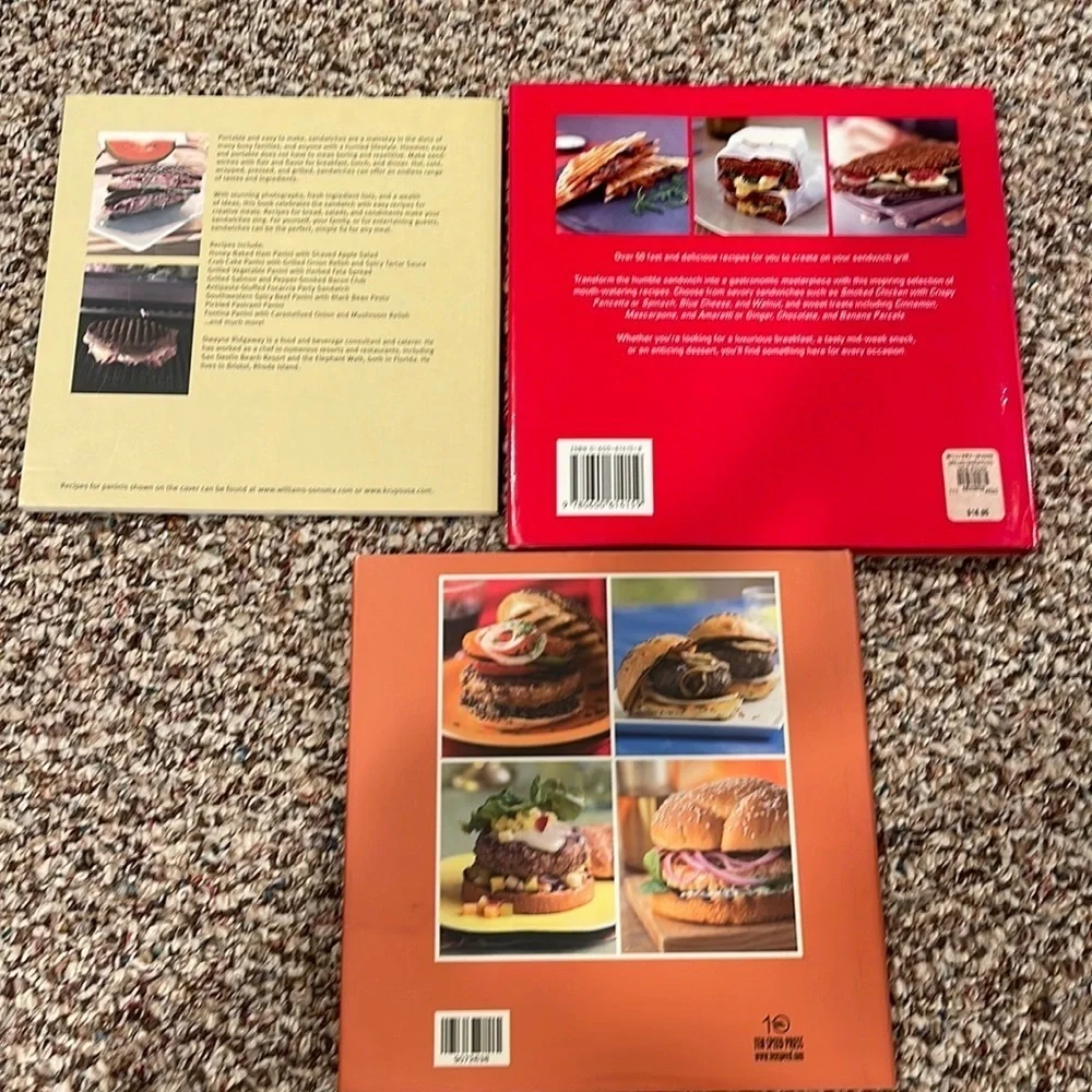 Sandwich/ Burger cookbooks (3)